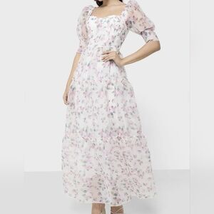 Elegant Floral Maxi Dress Size S/M